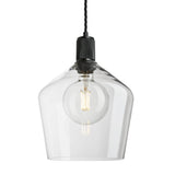 Ribbed Glass Schoolhouse Pendant - 10 Inch