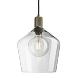 Ribbed Glass Schoolhouse Pendant - 10 Inch
