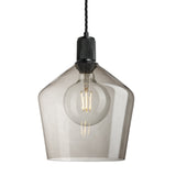 Ribbed Glass Schoolhouse Pendant - 10 Inch