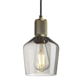 Ribbed Glass Schoolhouse Pendant - 5.5 Inch