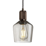 Ribbed Glass Schoolhouse Pendant - 5.5 Inch