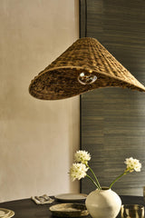 Sea Grass Giant Hat Pendant Light - Natural