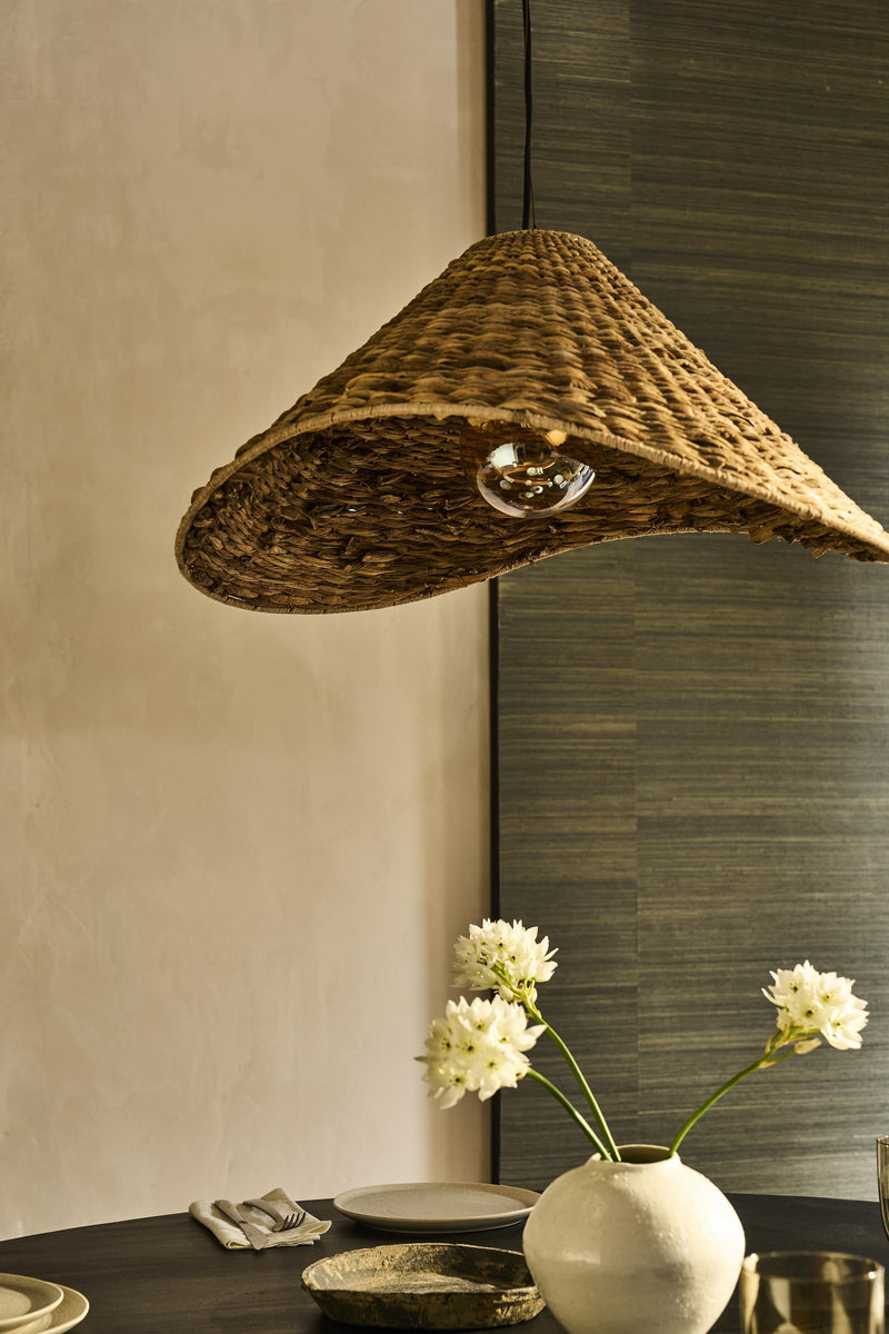 Sea Grass Giant Hat Pendant Light - Natural