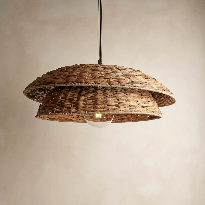 Sea Grass Layered Giant Pendant Light - Natural