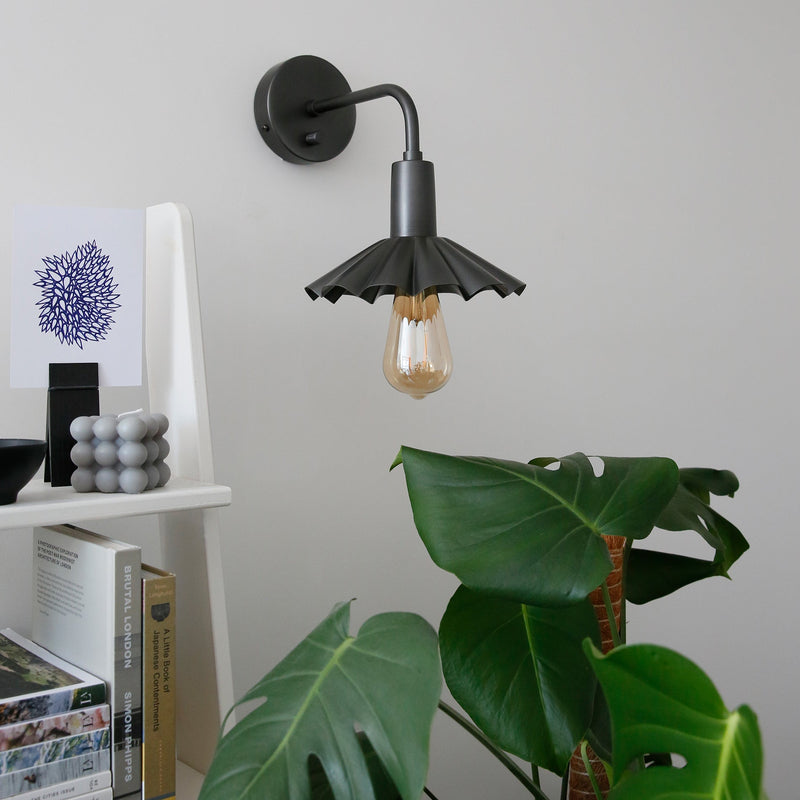 Sleek Umbrella Wall Light - 8 Inch