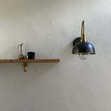 Swan Neck Dome Wall Light - 8 Inch