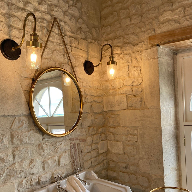 Swan Neck Outdoor & Bathroom Wall Light