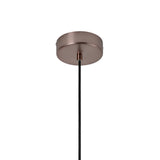 Selby Layered Glass Round Pendant Light - Mocha - Bronze