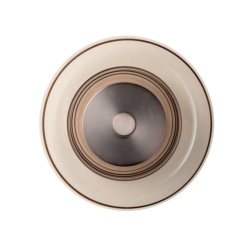 Selby Layered Glass Round Diffuser Wall Light - Bronze