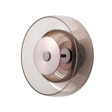Selby Layered Glass Round Diffuser Wall Light - Bronze