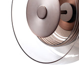 Selby Layered Glass Round Diffuser Wall Light - Bronze