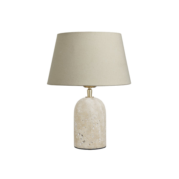 Travertine Cone Table Lamp