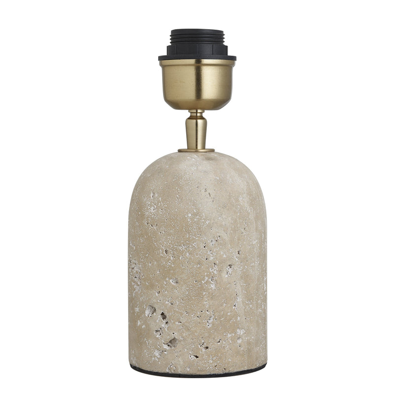 Travertine Cone Table Lamp