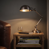 Brooklyn Pharmacy Adjustable Dome Table Lamp - 7 Inch - Gunmetal