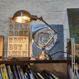 Brooklyn Pharmacy Adjustable Dome Table Lamp - 7 Inch - Gunmetal