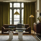Wycombe Umbrella Pleated Pendant Light - Brass