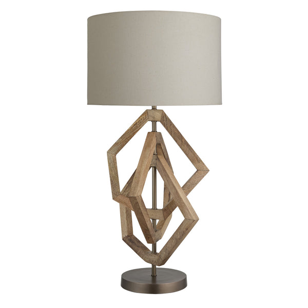 Wooden Geometric Polygon Table Lamp