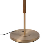 Wycombe Umbrella Pleated Floor Lamp - Brass