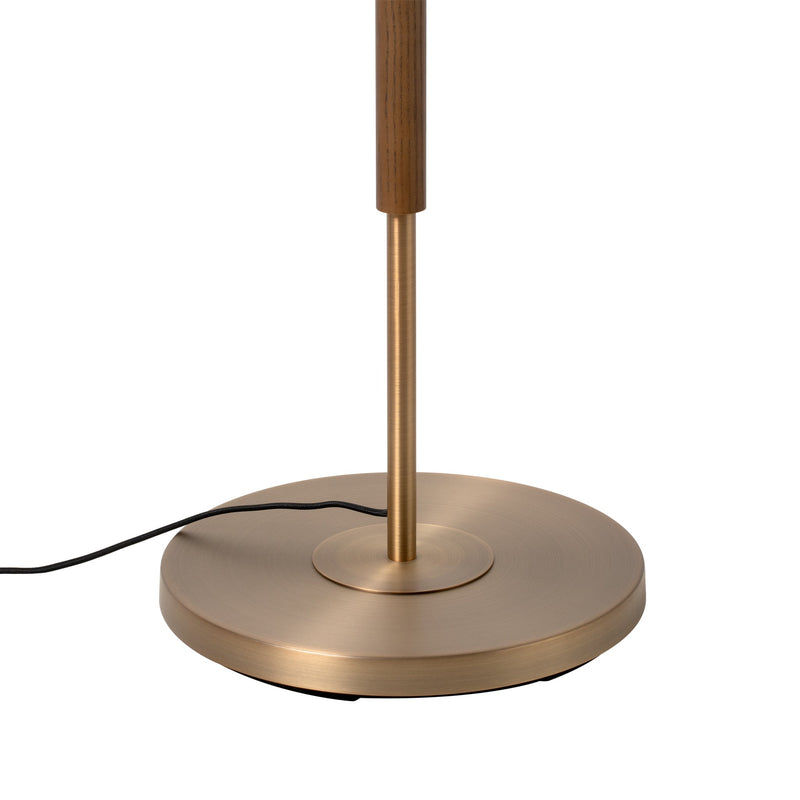Wycombe Umbrella Pleated Floor Lamp - Brass