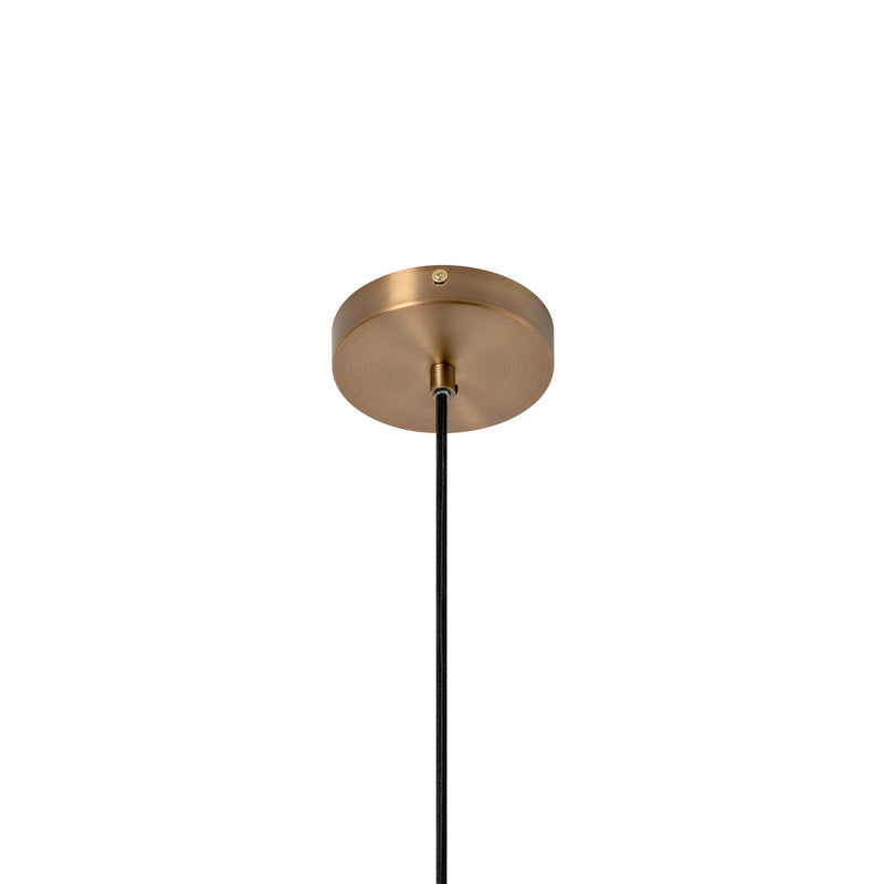 Wycombe Umbrella Pleated Pendant Light - Brass