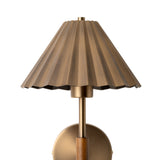 Wycombe Umbrella Pleated Wall Light - Brass