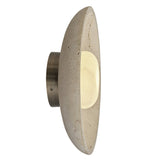 Travertine & Alabaster Stone Diffuser Wall Light - 10 inch - Natural