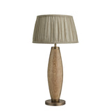 Wooden Geometric Pillar Table Lamp