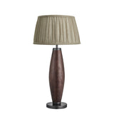 Wooden Geometric Pillar Table Lamp