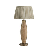Wooden Geometric Pillar Table Lamp