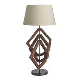 Wooden Geometric Polygon Table Lamp