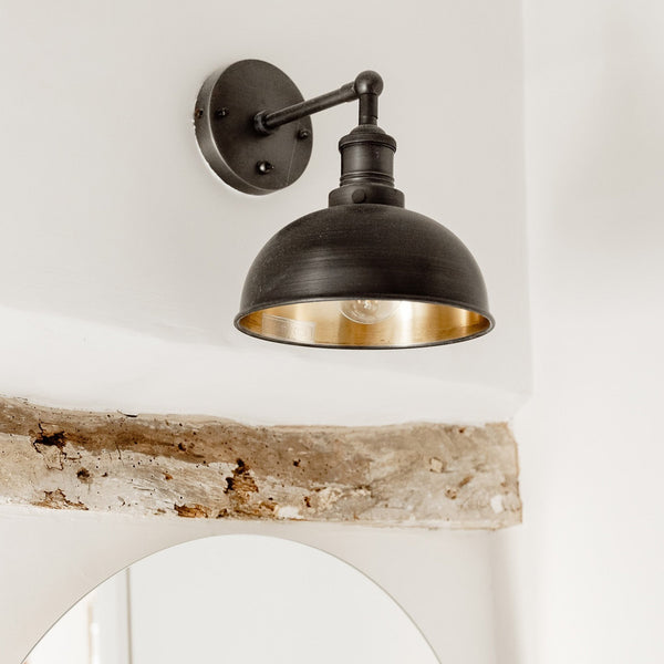 Brooklyn Dome Wall Light - 8 Inch