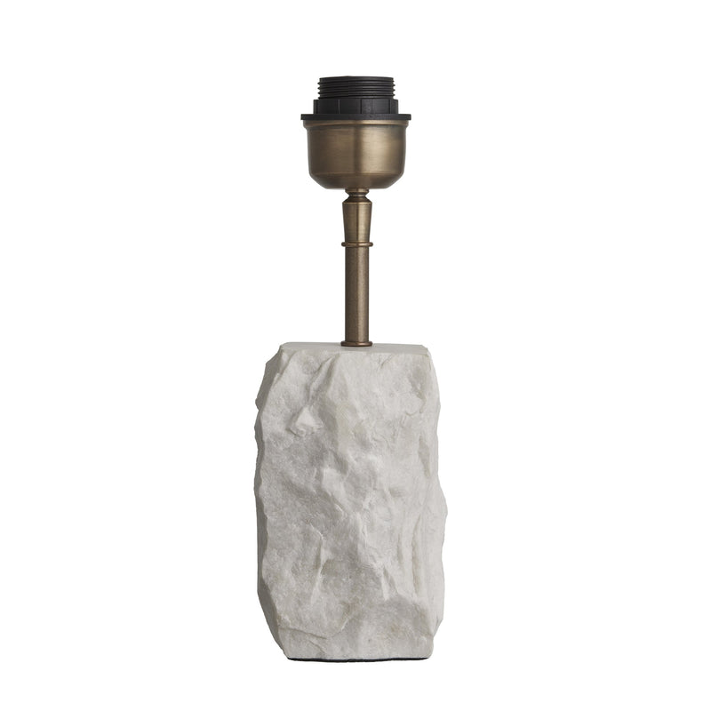 Marble Small Ridge Table Lamp - White