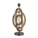 Wooden Geometric Circle Table Lamp