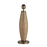 Wooden Geometric Pillar Table Lamp