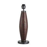 Wooden Geometric Pillar Table Lamp