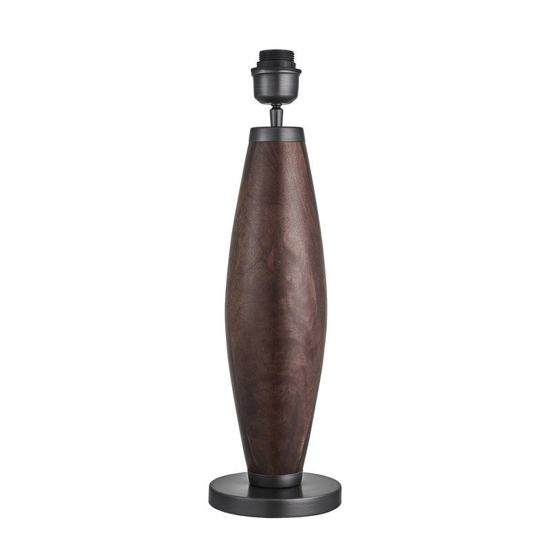 Wooden Geometric Pillar Table Lamp