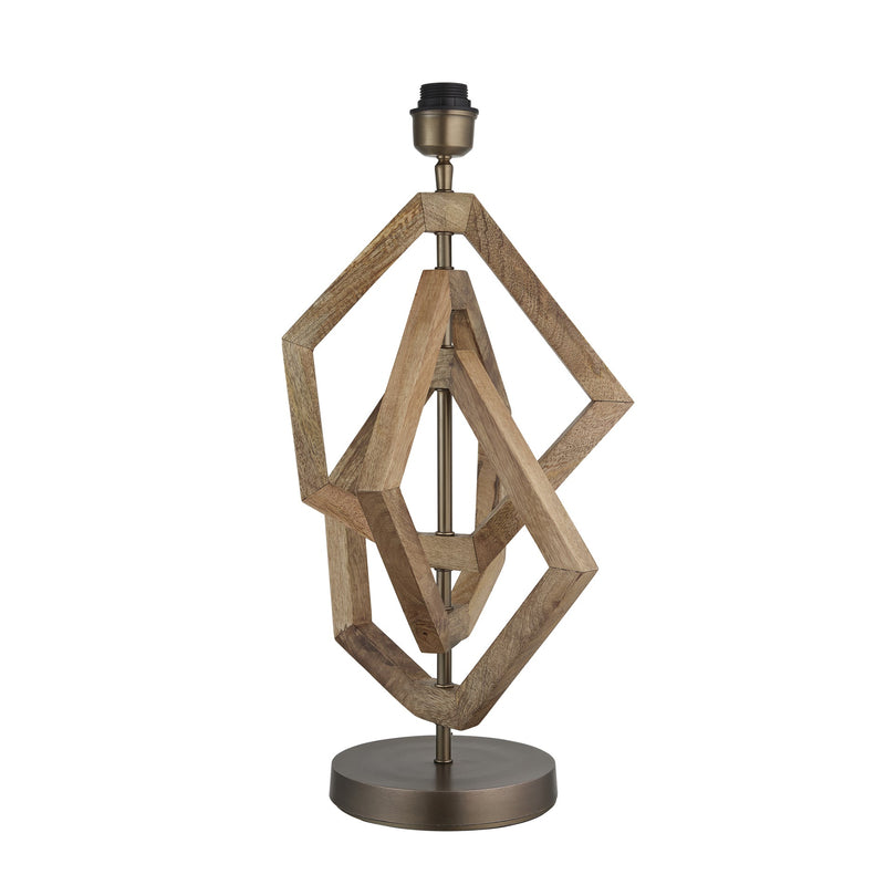 Wooden Geometric Polygon Table Lamp