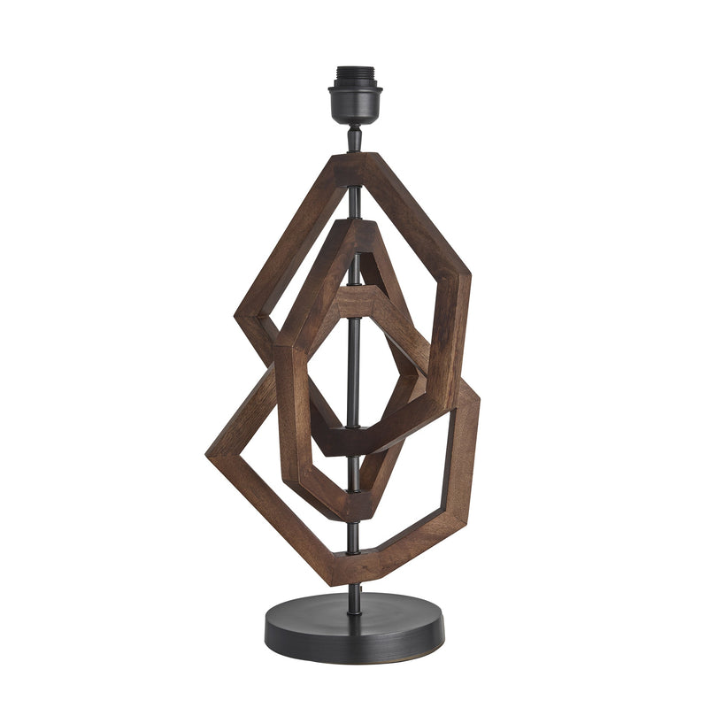 Wooden Geometric Polygon Table Lamp