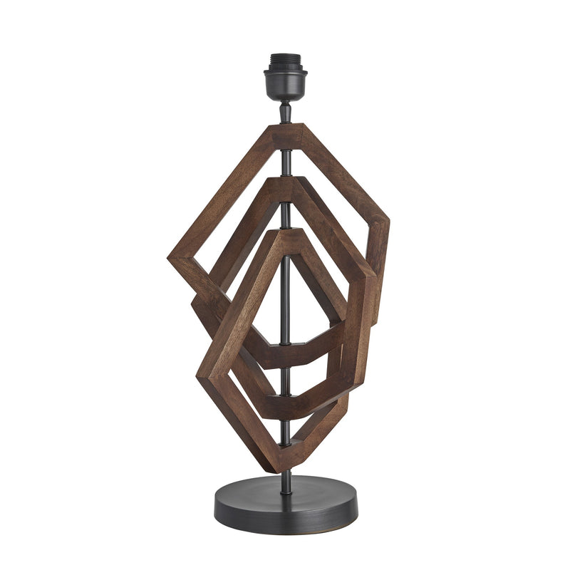 Wooden Geometric Polygon Table Lamp